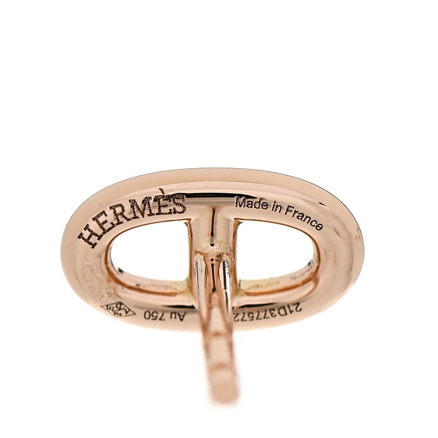Hermes 18K Rose Gold TPM Farandole Stud Earrings 4 of 5