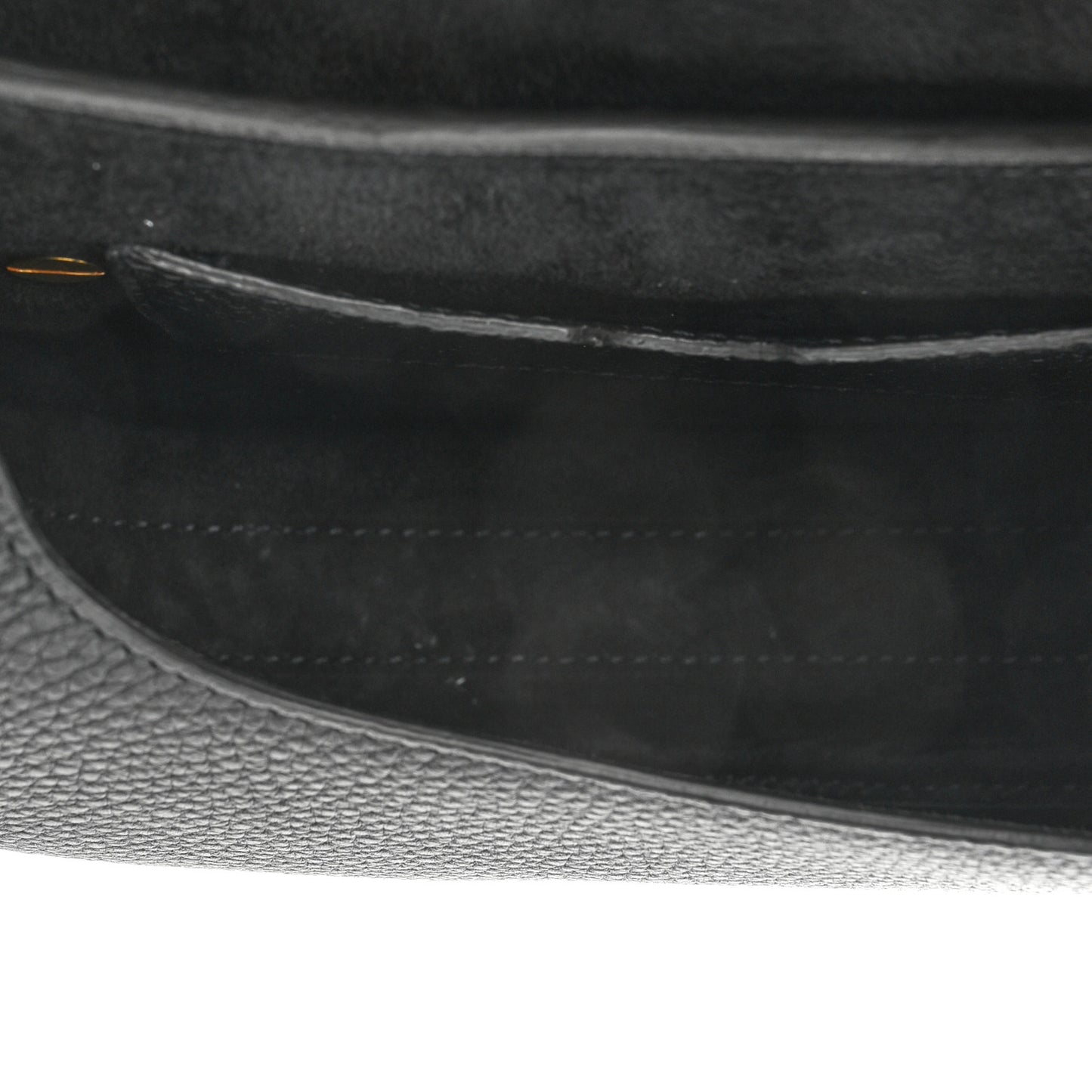 Grained Calfskin Small Bobby Flap Black