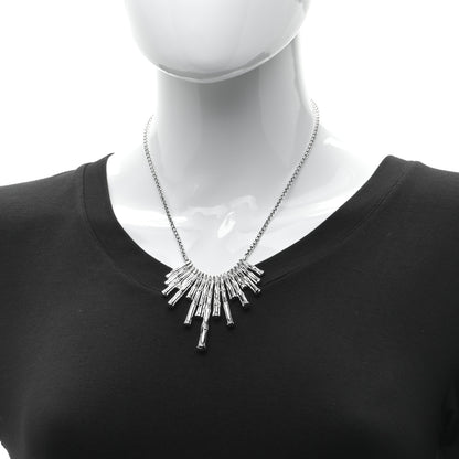 John Hardy Sterling Silver Bamboo Dangling Bib Necklace 2 of 6