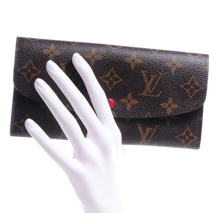 Louis Vuitton Monogram Emilie Wallet Red 2 of 8