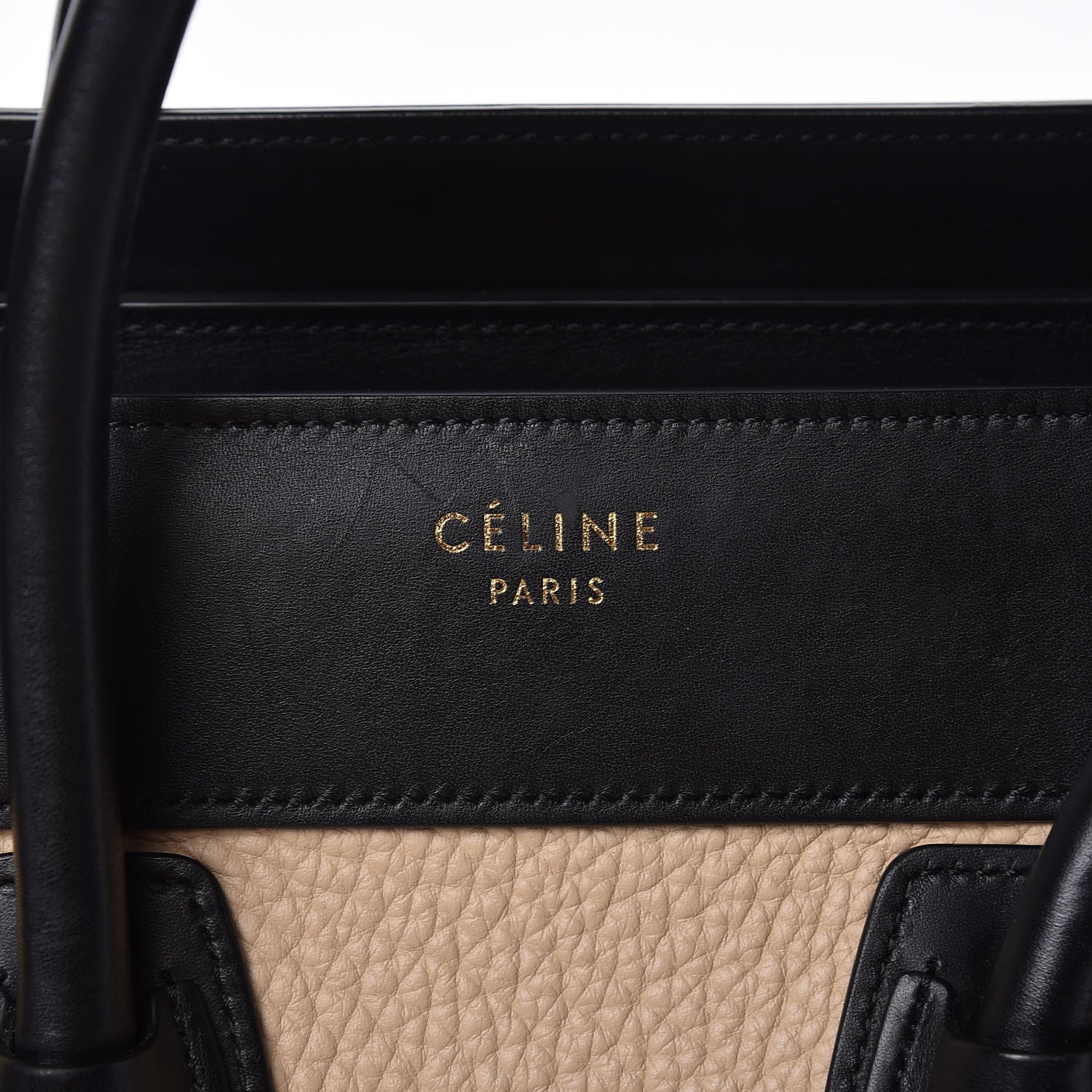 Celine Drummed Calfskin Nubuck Micro Tri-Color Luggage Antarctic 6 of 11