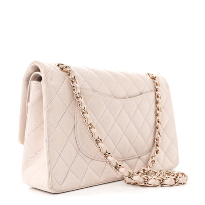 Chanel Lambskin Quilted Medium Double Flap Light Pink 3 of 13
