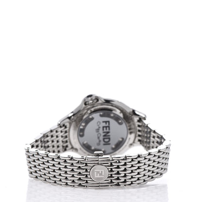 Fendi Stainless Steel Diamond Topaz 38mm Crazy Carats Quartz Watch Black 6 of 8