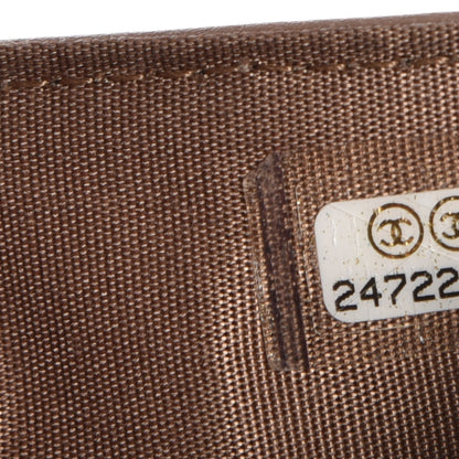 Chanel Caviar Chevron Quilted Medium Boy Flap Wallet Dark Beige 8 of 9