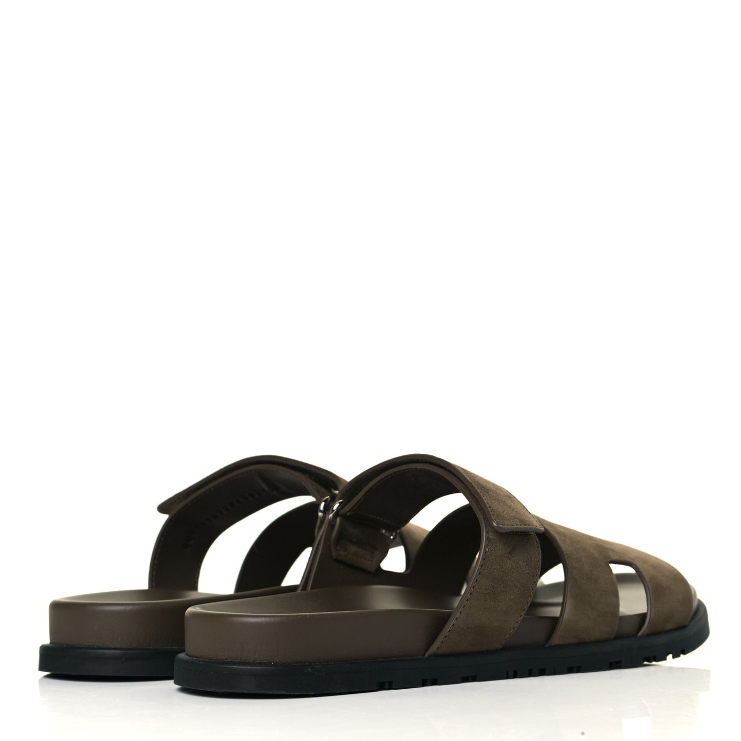 Suede Goatskin Mens Chypre Sandals 43 Vert Army