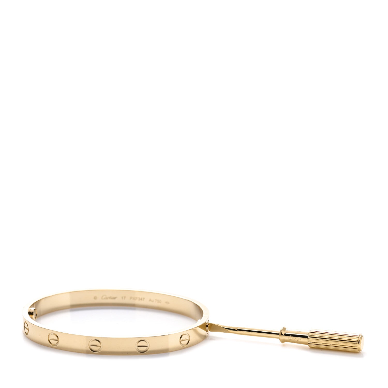 Cartier 18K Yellow Gold LOVE Bracelet 17 4 of 4