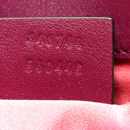 Gucci Velvet Matelasse Mini GG Marmont Shoulder Bag Fuchsia Violet Cyclamen 7 of 10