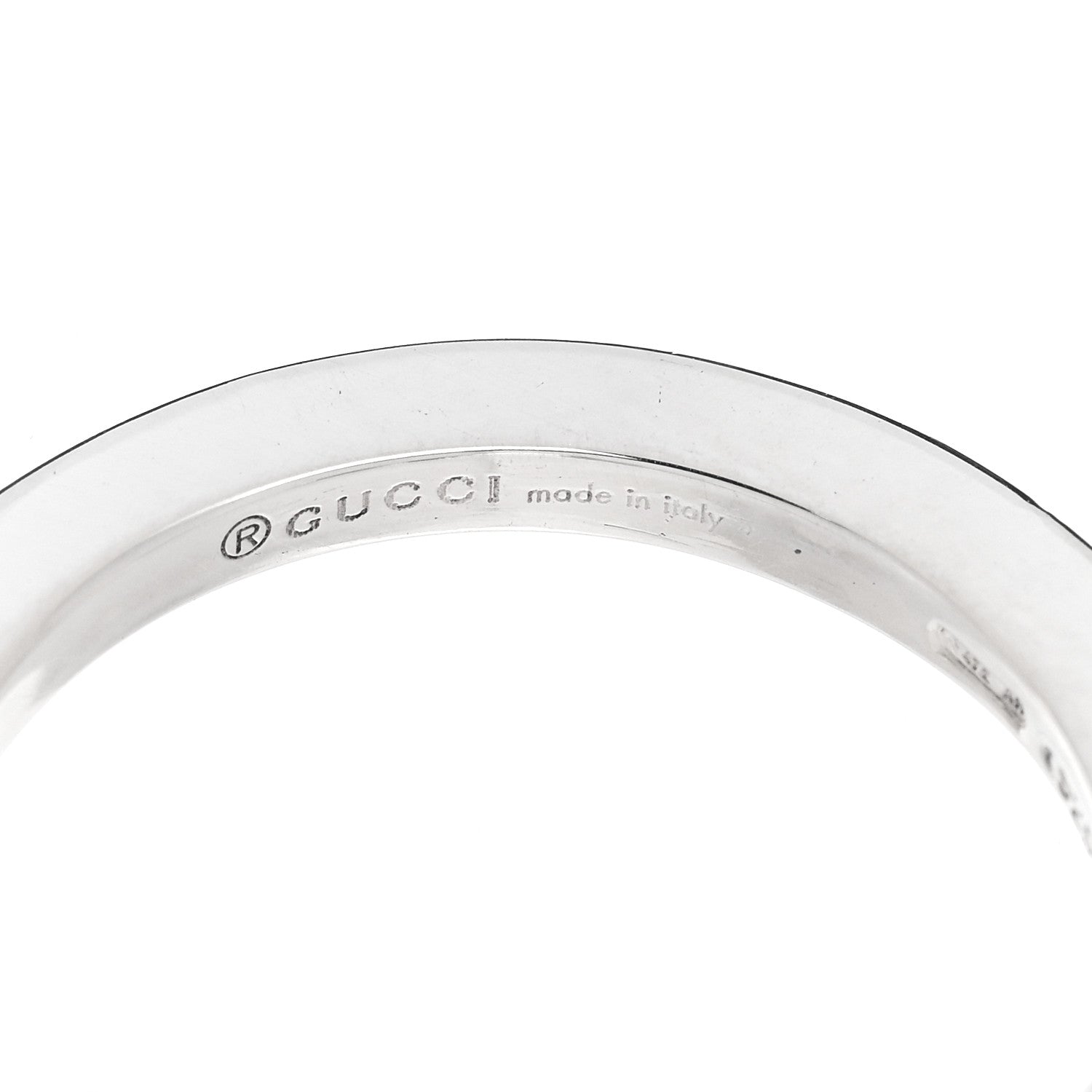 Gucci Sterling Silver G Cutout Band Ring 51 5.75 4 of 6