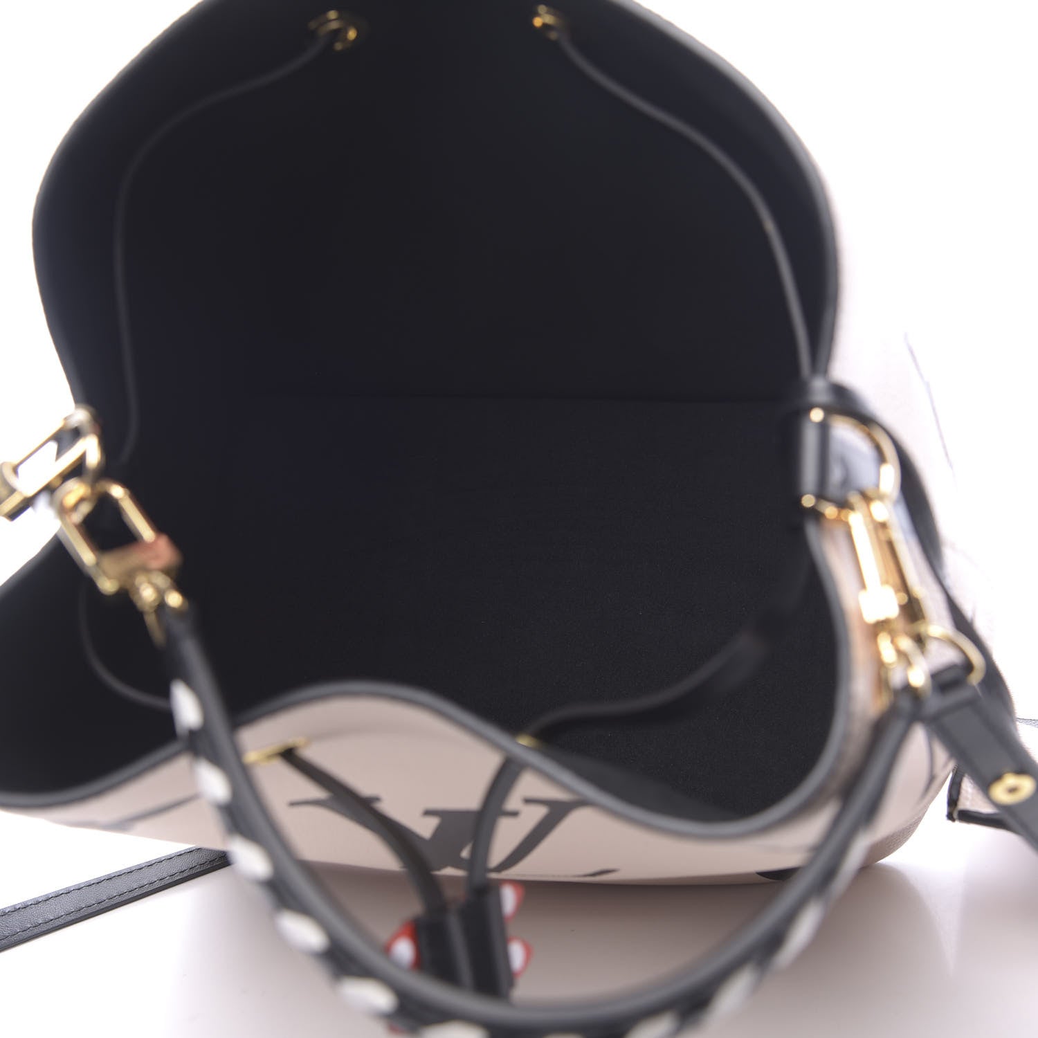 Louis Vuitton Empreinte Monogram Giant Crafty Neonoe MM Creme Black 5 of 10