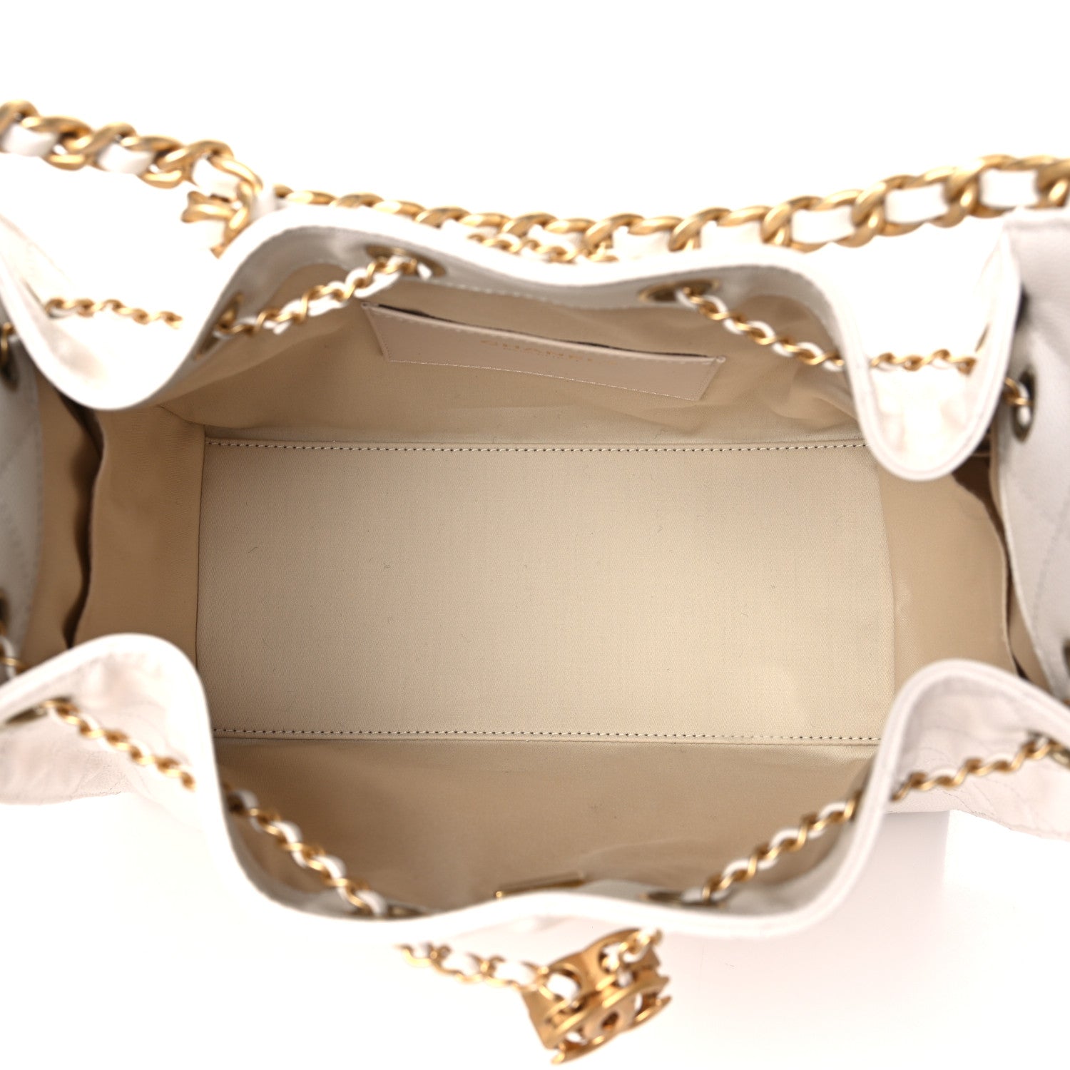 Chanel Caviar Quilted Small Chanel 25 Handbag White 5 of 10