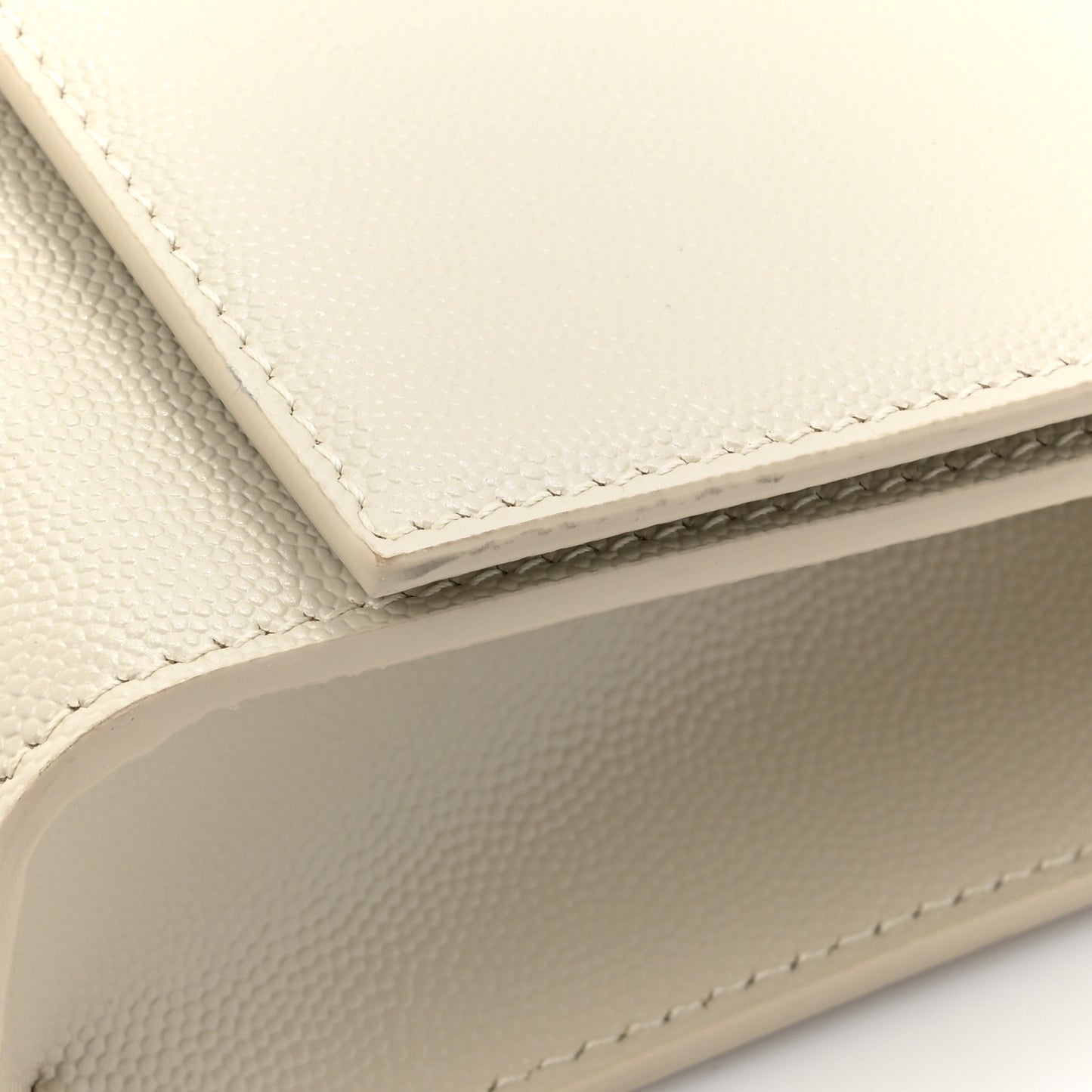 Grain De Poudre Medium Monogram Kate Satchel Crema Soft