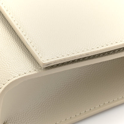 Saint Laurent Grain De Poudre Medium Monogram Kate Satchel Crema Soft 14 of 16