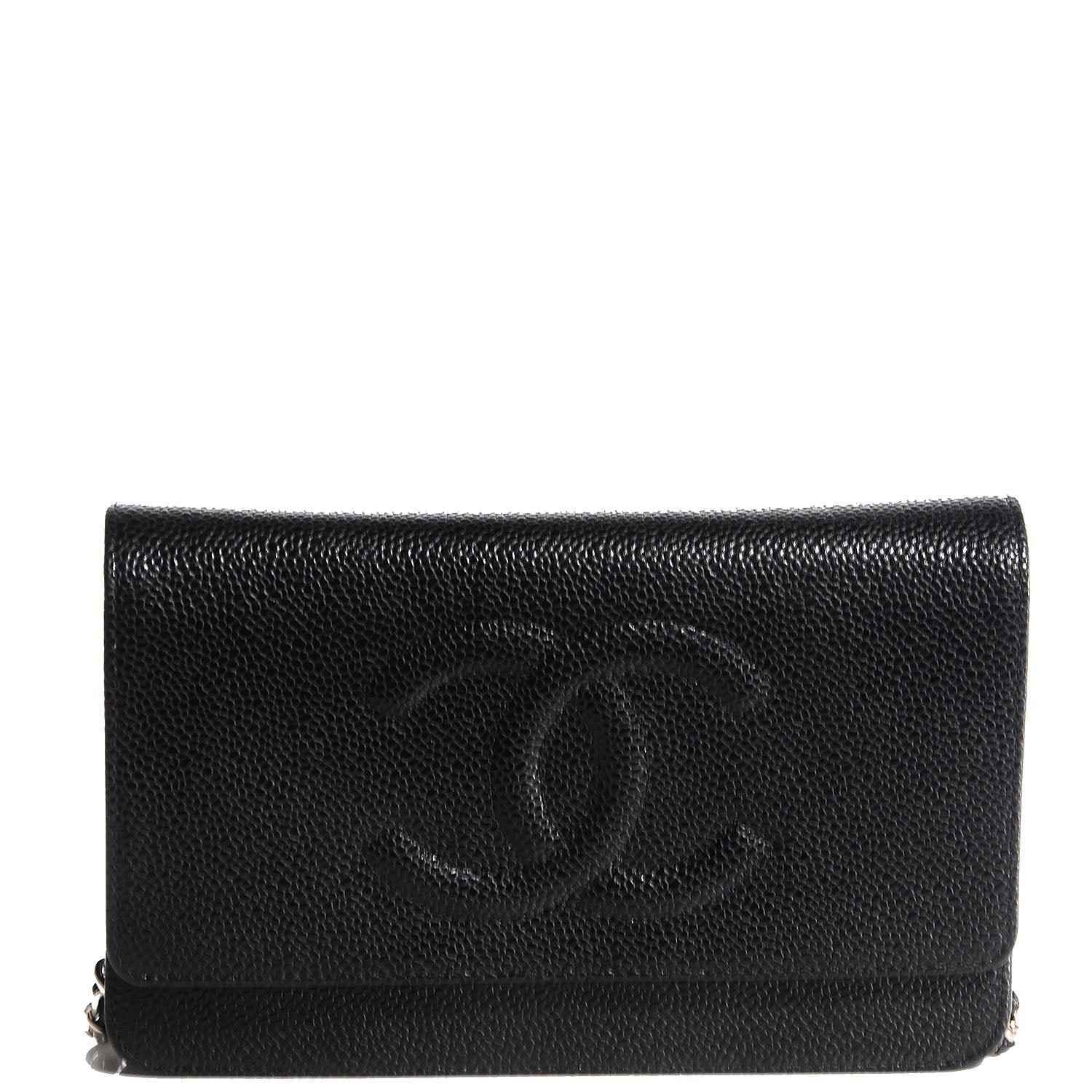Chanel Caviar Timeless CC Wallet on Chain WOC Black 1 of 9