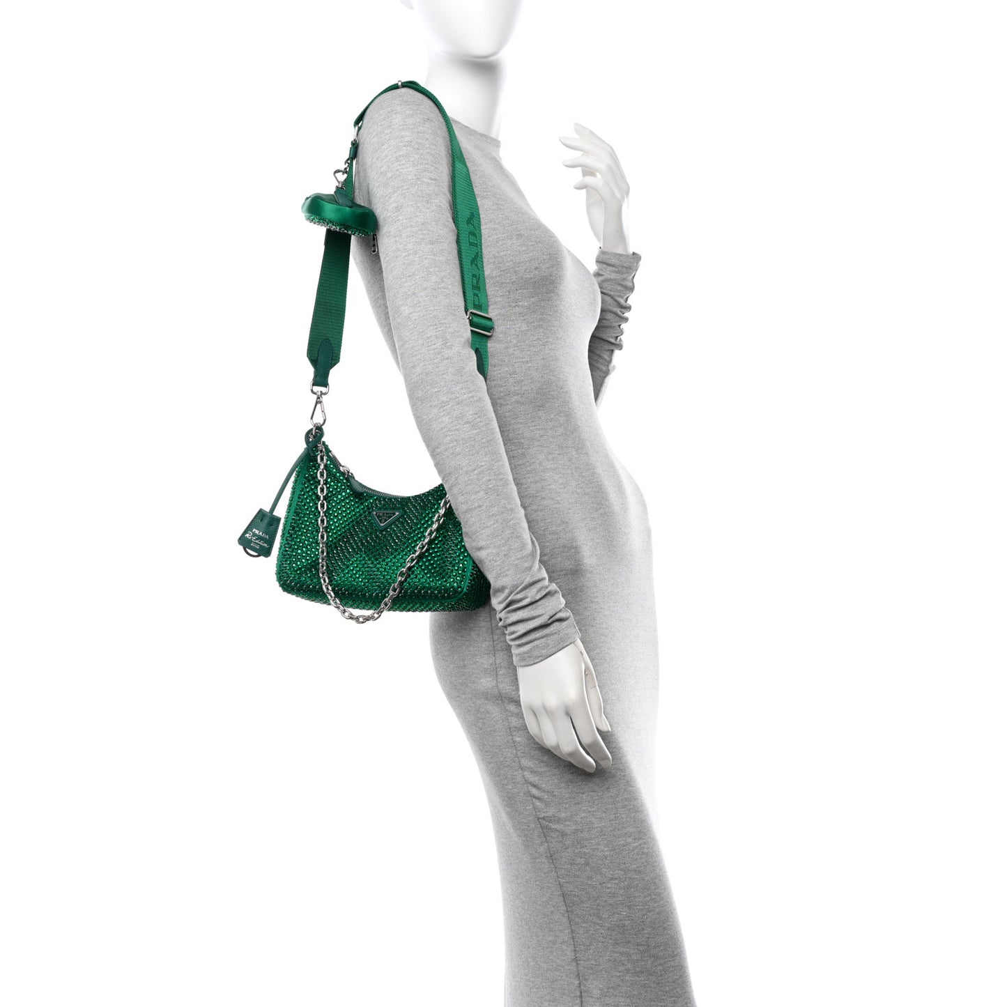 Satin Crystal Re-Edition 2005 Shoulder Bag Mango