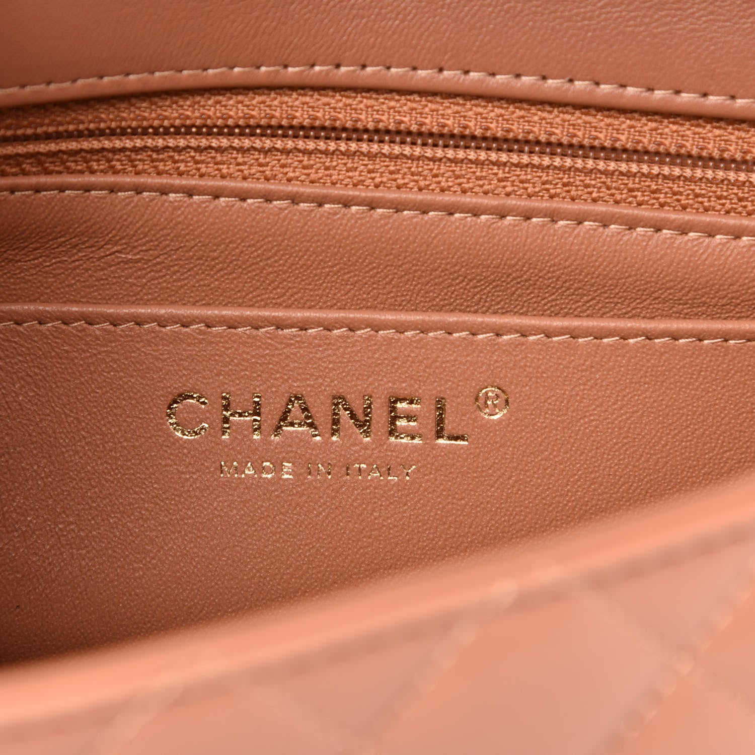 Chanel Lambskin Quilted Mini Rectangular Flap Brown 6 of 10