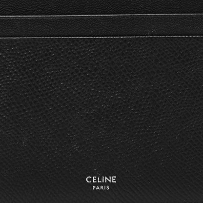 Celine Grained Calfskin Card Holder Black 7 of 7
