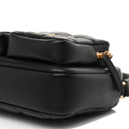 Chanel Calfskin Quilted Small Camera Case Black 10 of 11