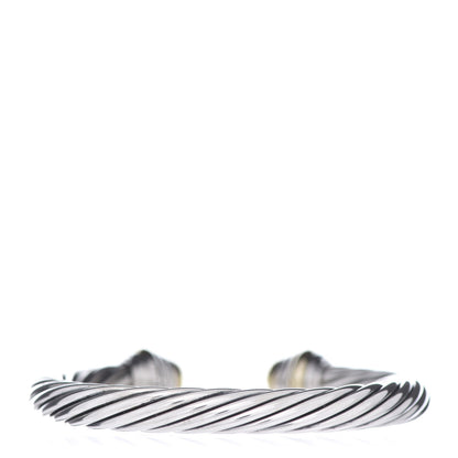 David Yurman Sterling Silver 14K Yellow Gold 7mm Cable Classics Bracelet 3 of 4