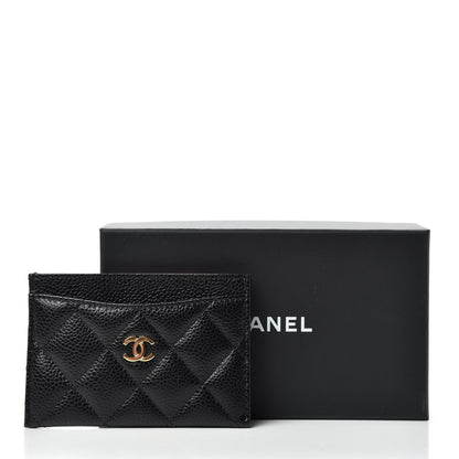 Chanel Caviar Quilted Card Holder Black 8 of 8