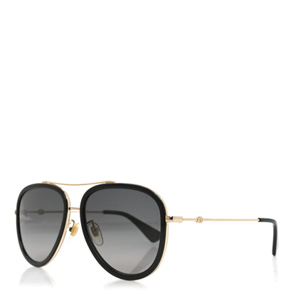 Gucci Metal Aviator Sunglasses GG0062S Black 1 of 7