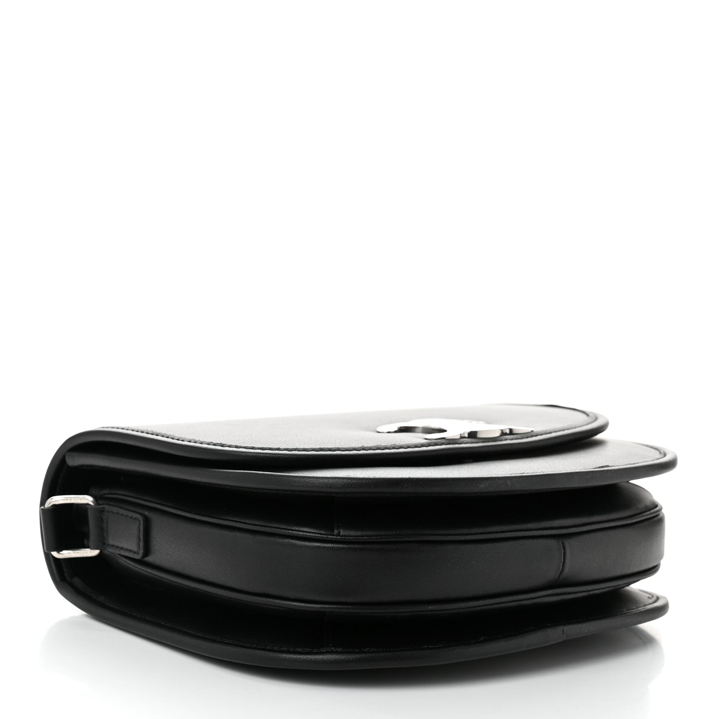 Supple Calfskin Medium Triomphe Besace Black