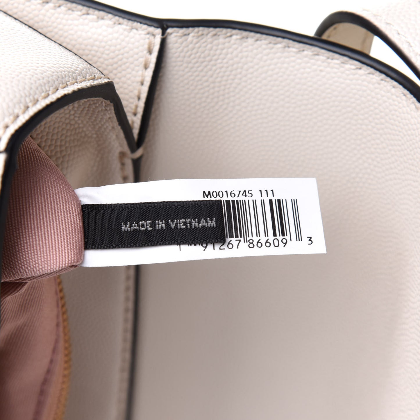 Textured Calfskin The J Link Shoulder Bag Ivory