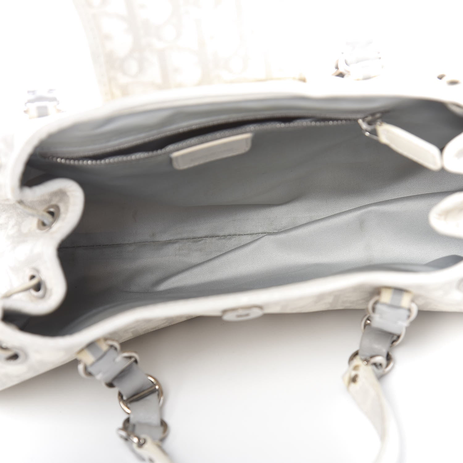 Christian Dior Monogram Romantique Trotter Bag Grey 5 of 22