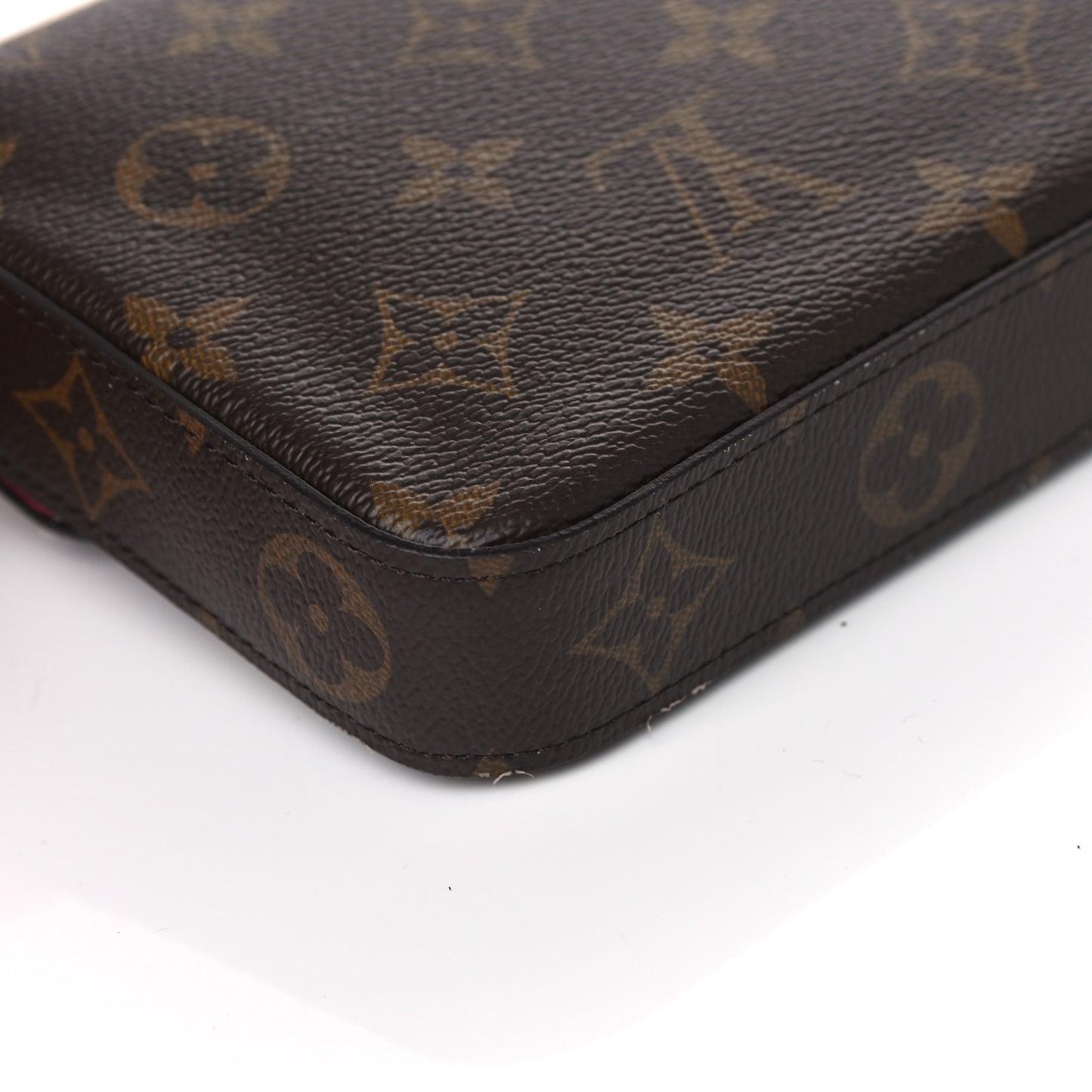 Monogram Pochette Felicie Chain Wallet Fuchsia