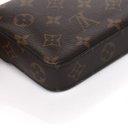 Louis Vuitton Monogram Pochette Felicie Chain Wallet Fuchsia 13 of 15