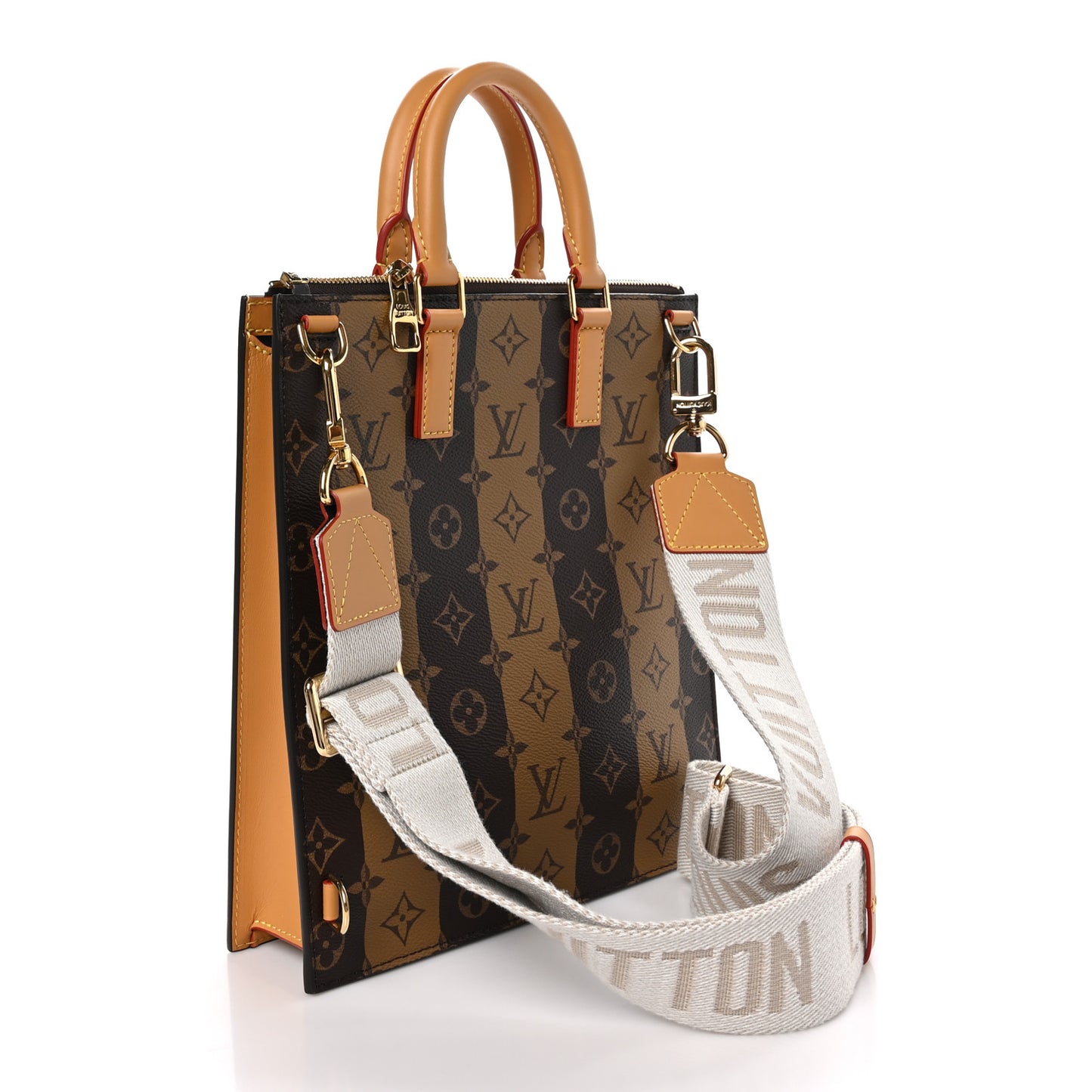 X NIGO Reverse Monogram Stripes Sac Plat Cross