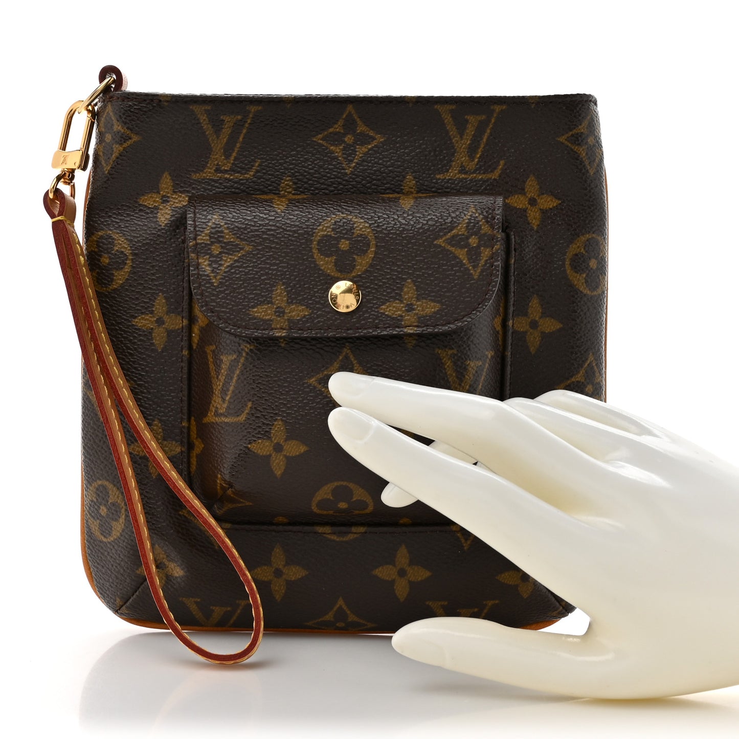 Monogram Partition Wristlet