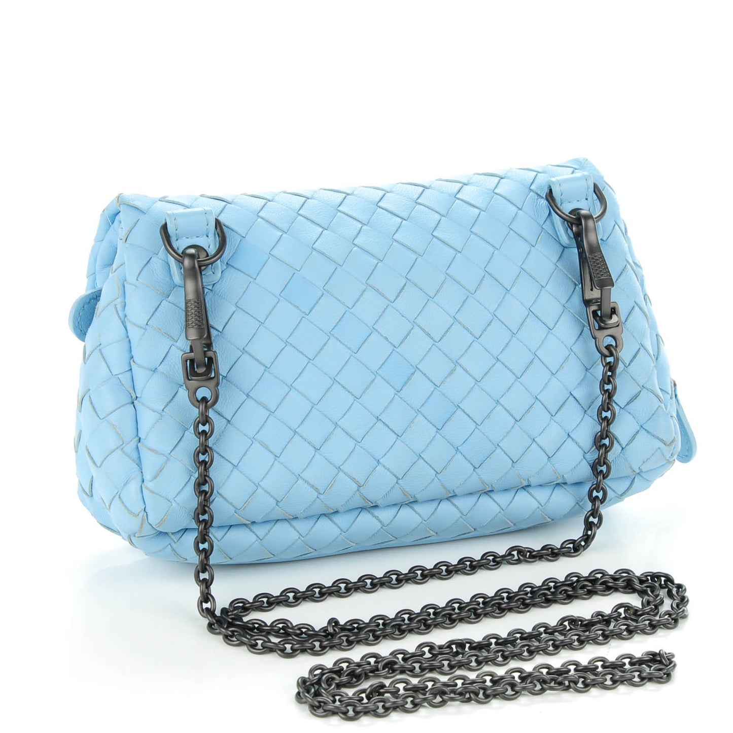 Nappa Intrecciato Small Chain Crossbody Ciel