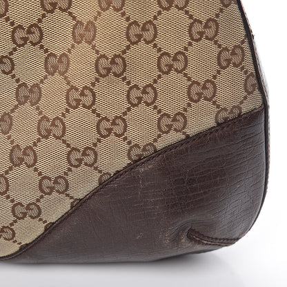 Gucci Monogram Hasler Hobo Dark Brown 19 of 24