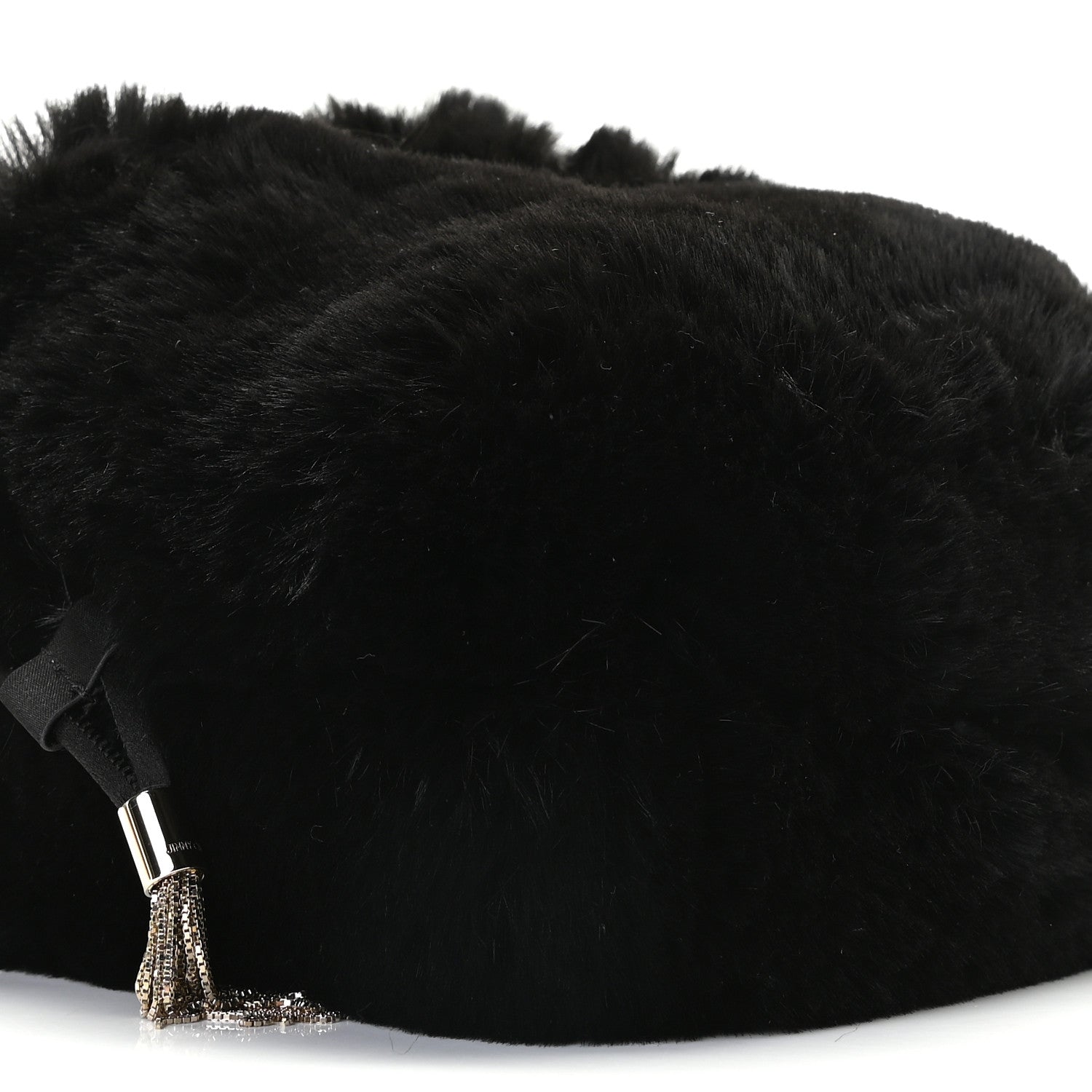 Jimmy Choo Faux Fur Bucket Bag Black 8 of 9