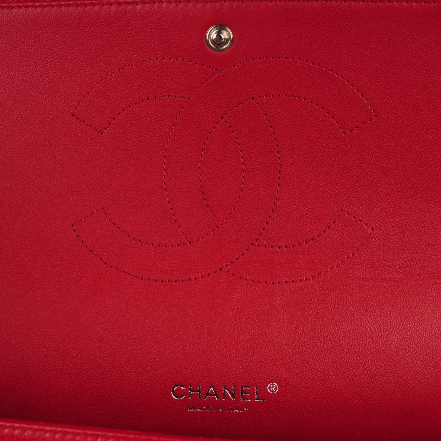 Caviar Quilted Maxi Double Flap Red