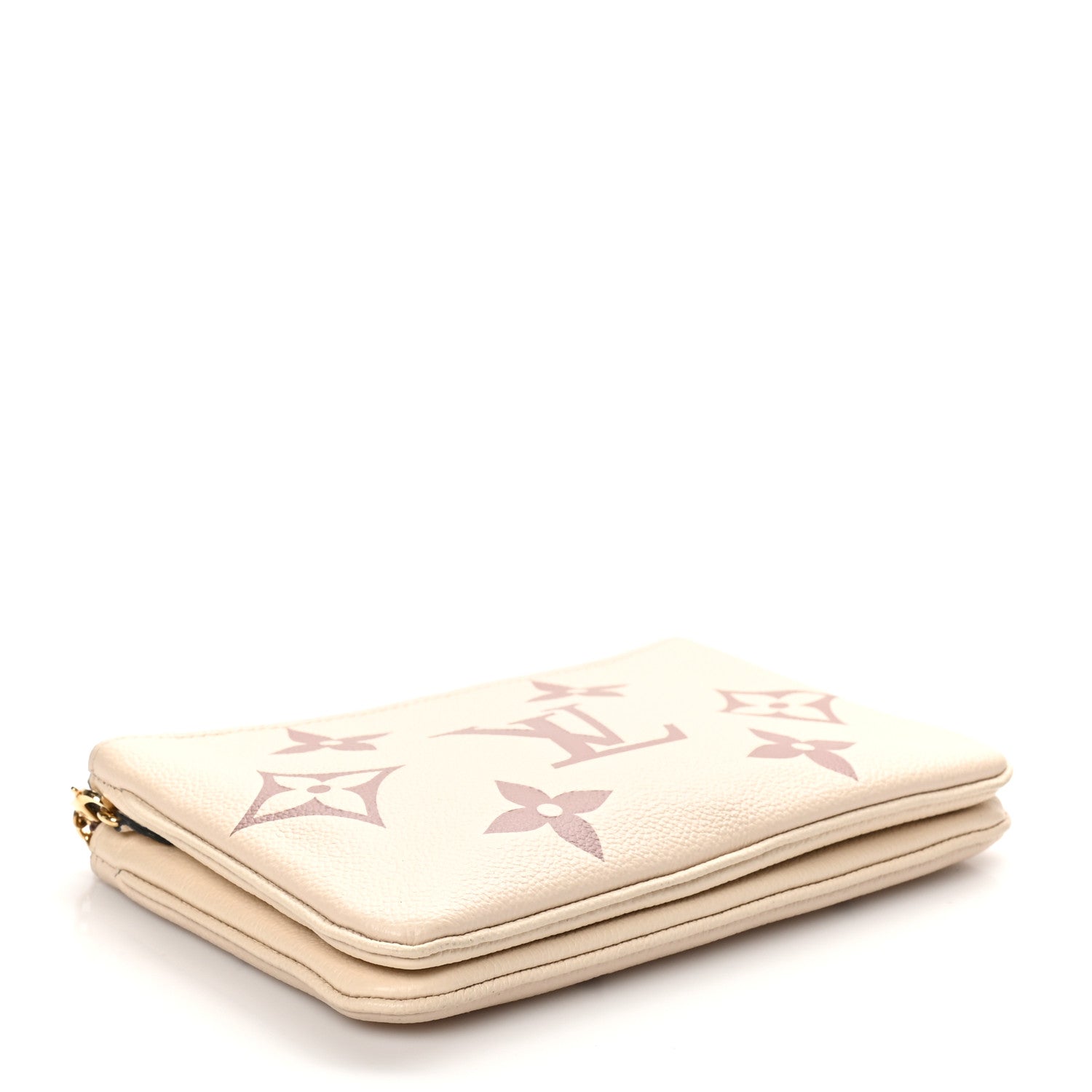 Louis Vuitton Empreinte Monogram Giant Double Zip Pochette Creme Bois de Rose 4 of 10