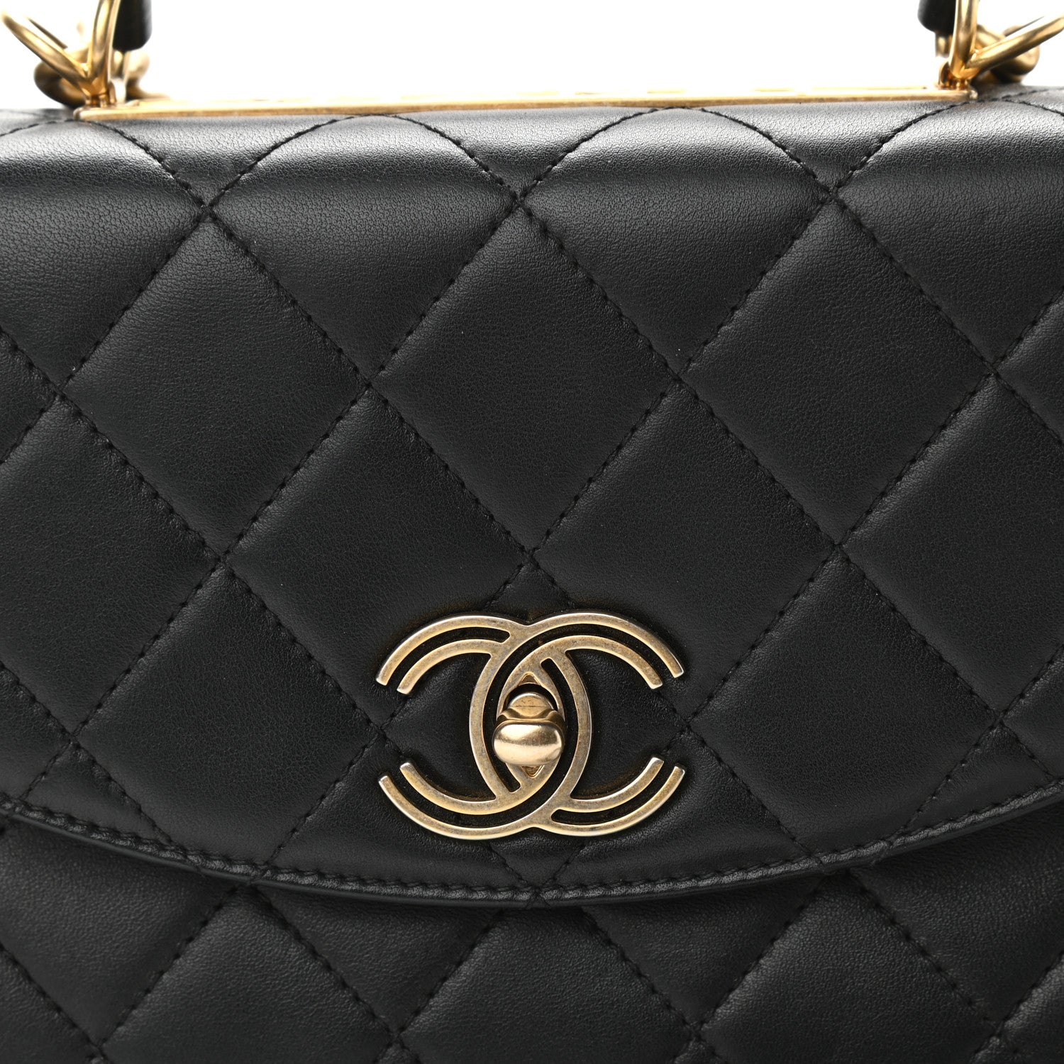 Chanel Lambskin Quilted Medium Trendy Spirit Top Handle Bag Black 8 of 11