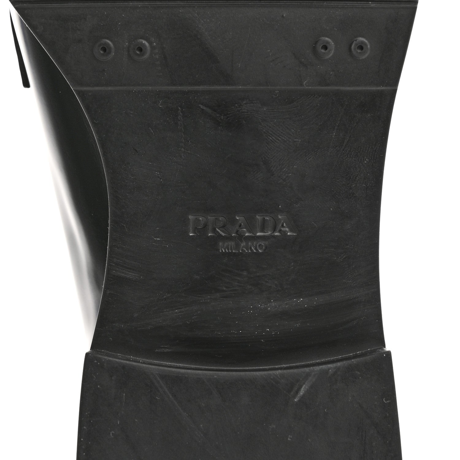 Prada Spazzolato Lace Up 50mm Men's Loafers 8 Black 8 of 10