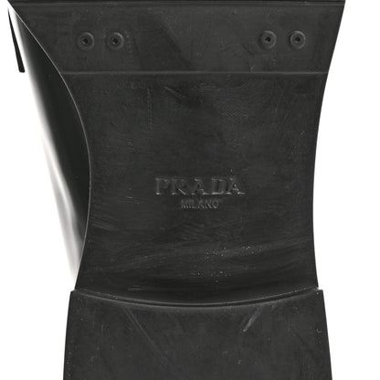 Prada Spazzolato Lace Up 50mm Men's Loafers 8 Black 8 of 10