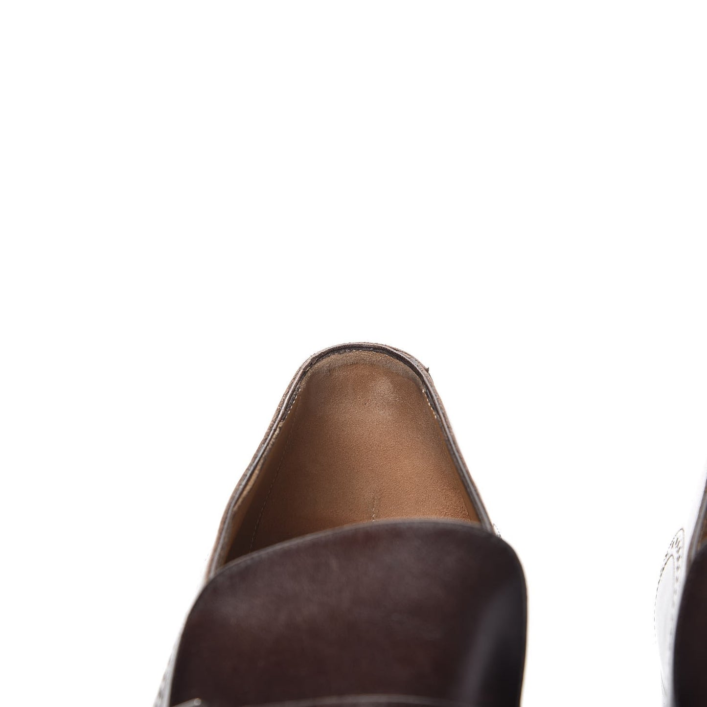 Mens Calfskin Brogues Loafers 10.5 Brown