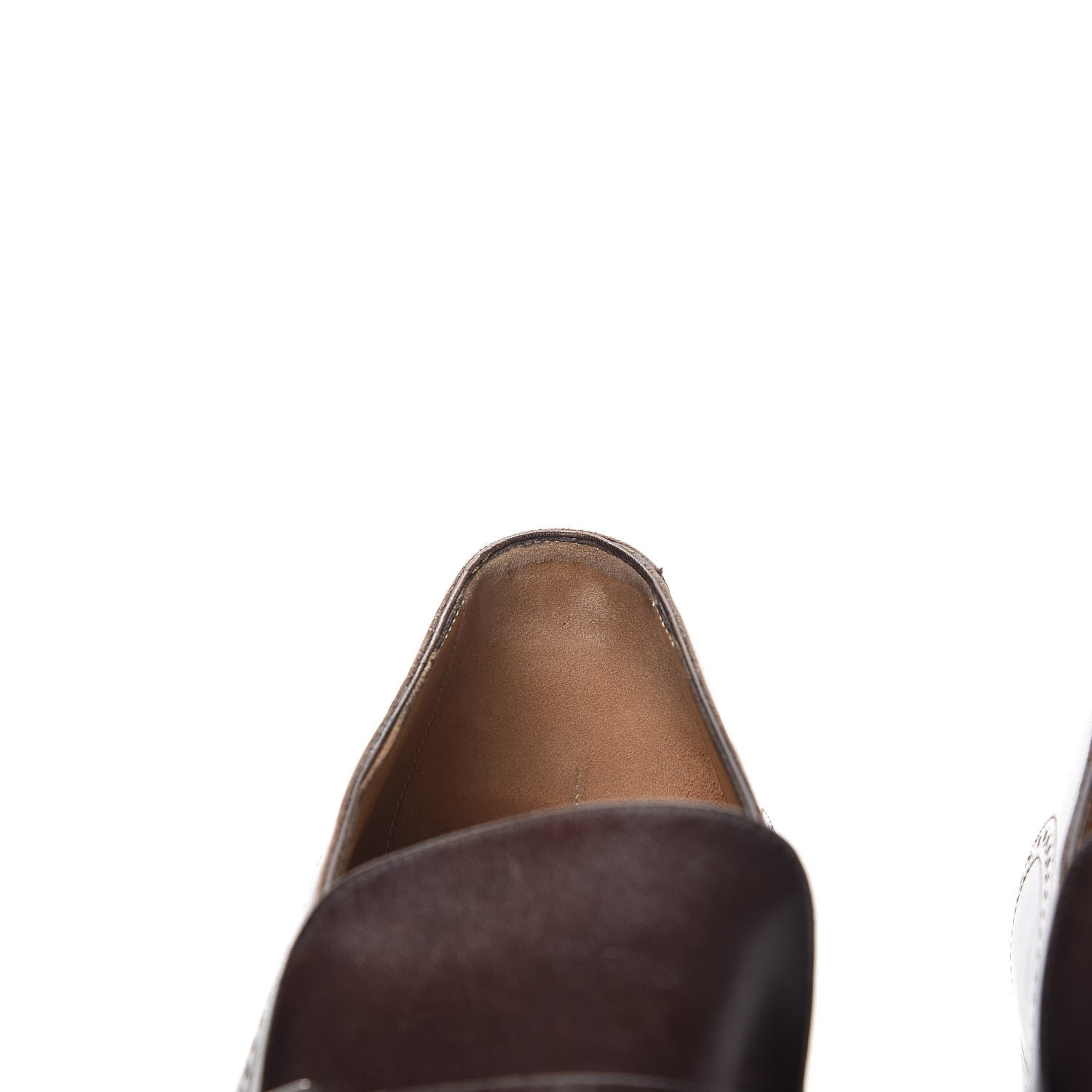 Louis Vuitton Mens Calfskin Brogues Loafers 10.5 Brown 11 of 13