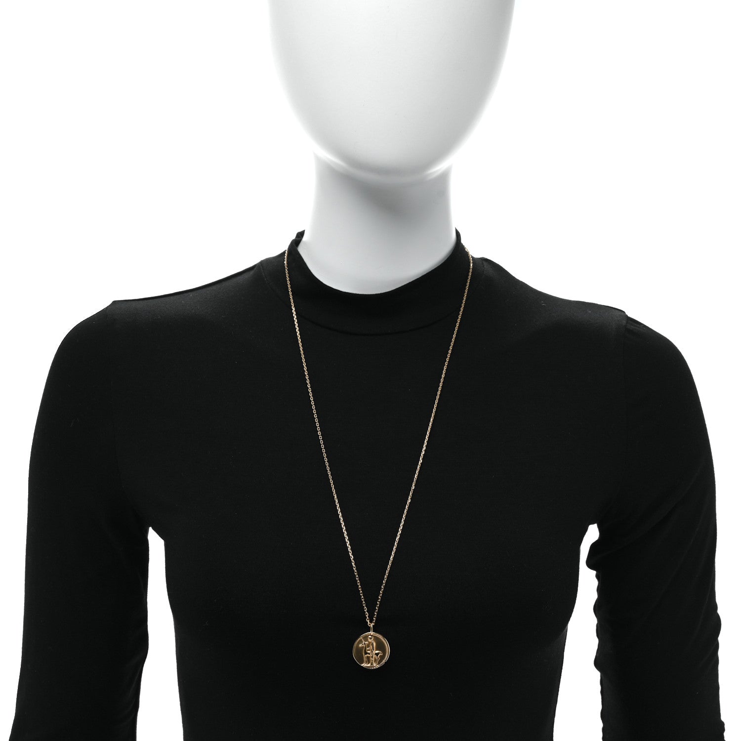 Van Cleef & Arpels 18K Yellow Gold Zodiac Virgo Pendant Necklace 2 of 5