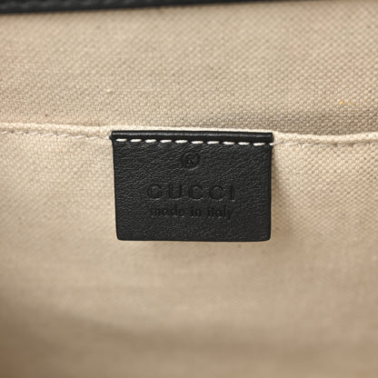 Gucci Calfskin Bamboo Web Large Dionysus Top Handle Bag Black Bright Evergreen Hibiscus Red 6 of 10