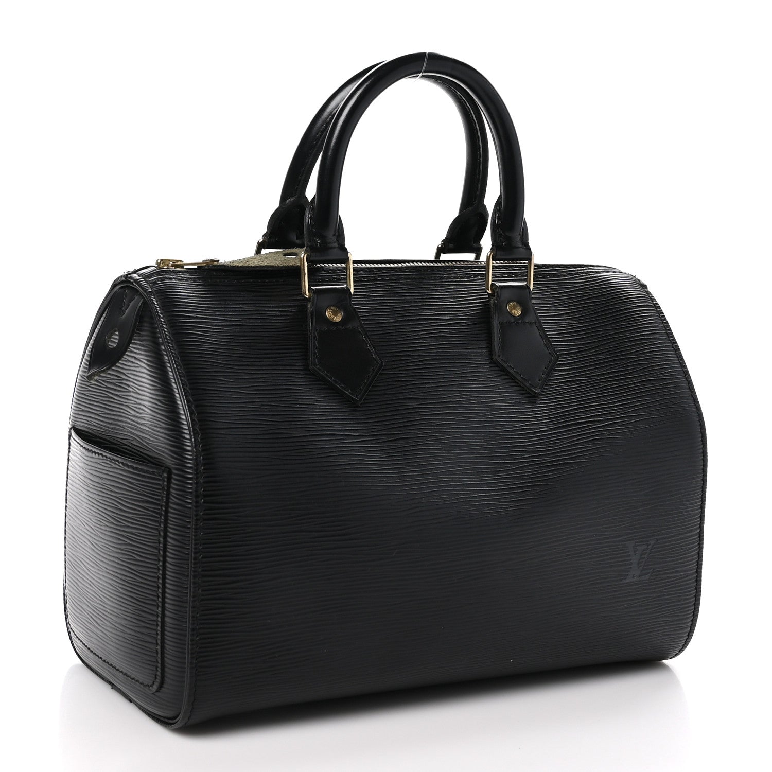 Louis Vuitton Epi Speedy 25 Black 3 of 12