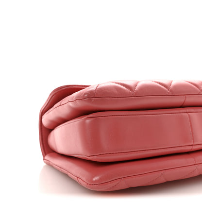 Chanel Lambskin Quilted Small Trendy CC Flap Dual Handle Bag Dark Pink 9 of 10