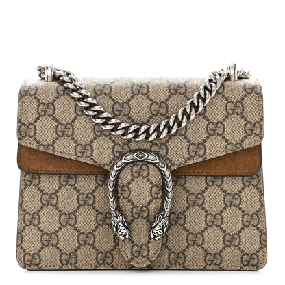 Gucci GG Supreme Monogram Mini Dionysus Shoulder Bag Taupe 1 of 10