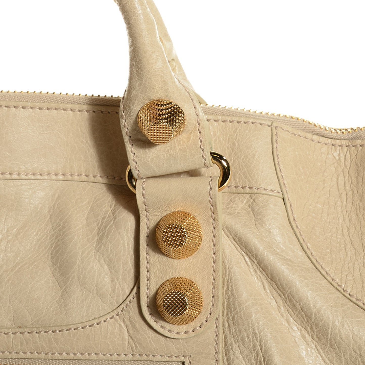 Agneau Giant 21 Gold Hardware Work Praline