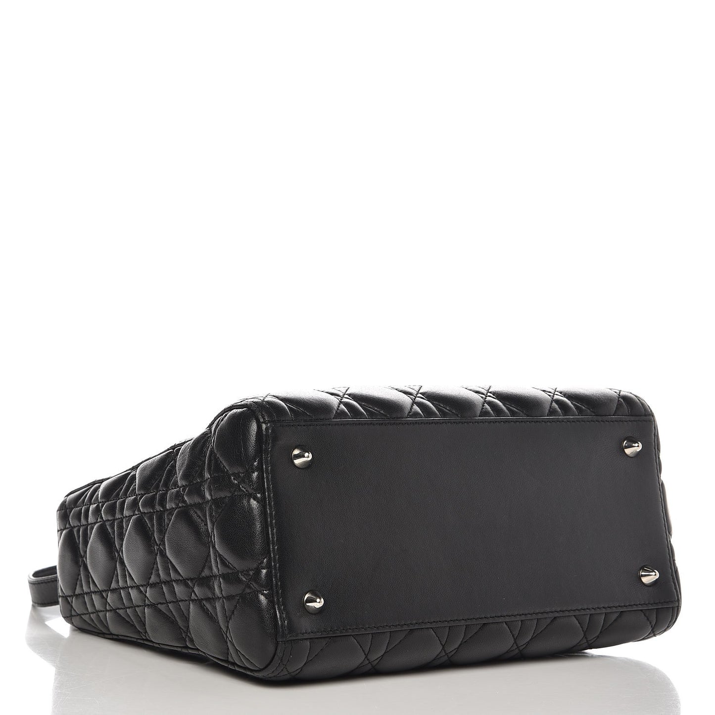 Lambskin Cannage Medium Lady Dior Black