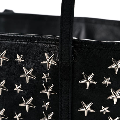 Jimmy Choo Calfskin Sasha Star Studded Tote Black 16 of 17