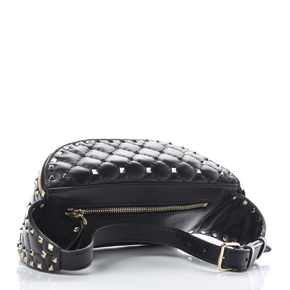 Valentino Garavani Lambskin Rockstud Spike Belt Bag 75 Black 3 of 9